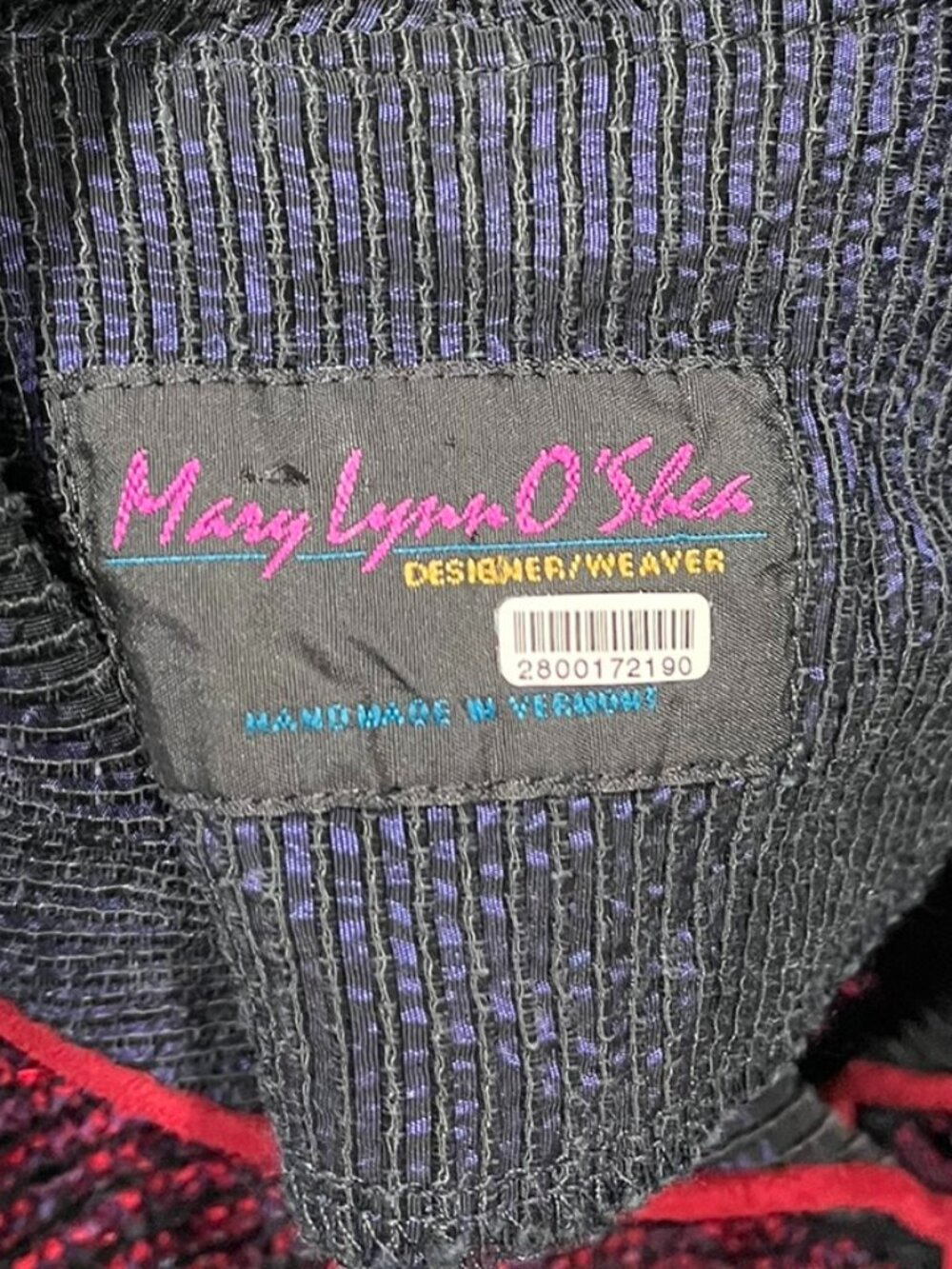 Mary Lynn O'Shea Hand Woven Jacket Womens Medium - Picture 7 of 8